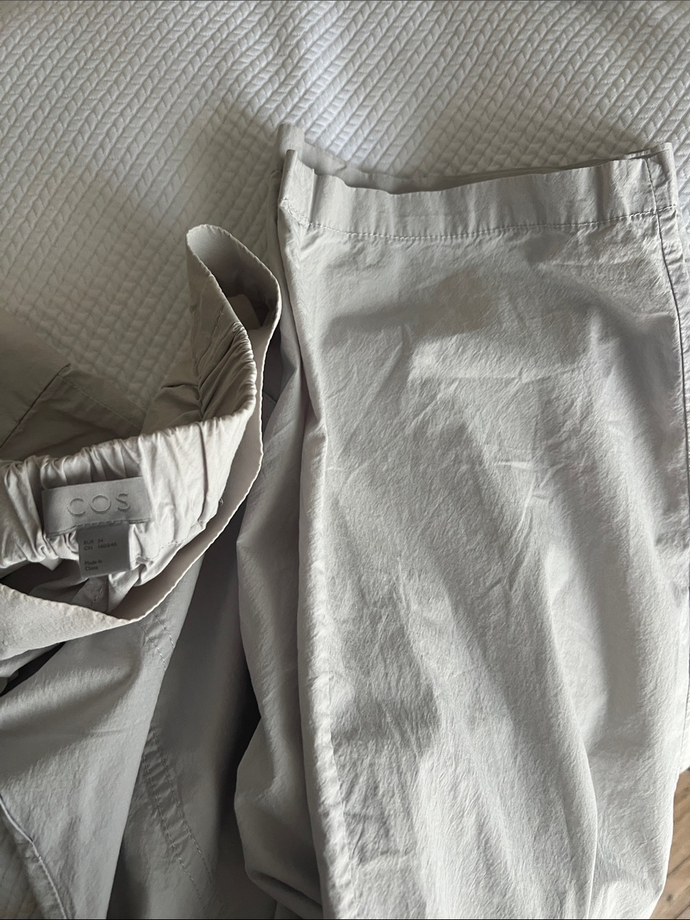 COS Light Gray women’s Relaxed Trousers
